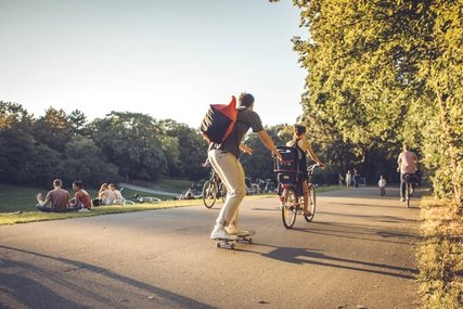 Skater im Grunewald Skater im Park