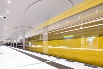 Neue U-Bahnstation Rotes Rathaus der Linie U5
