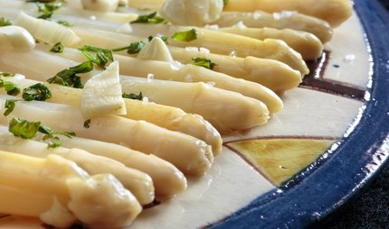 Spargel im Restarurant