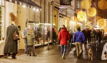 weihnachtliche Bergmannstraße